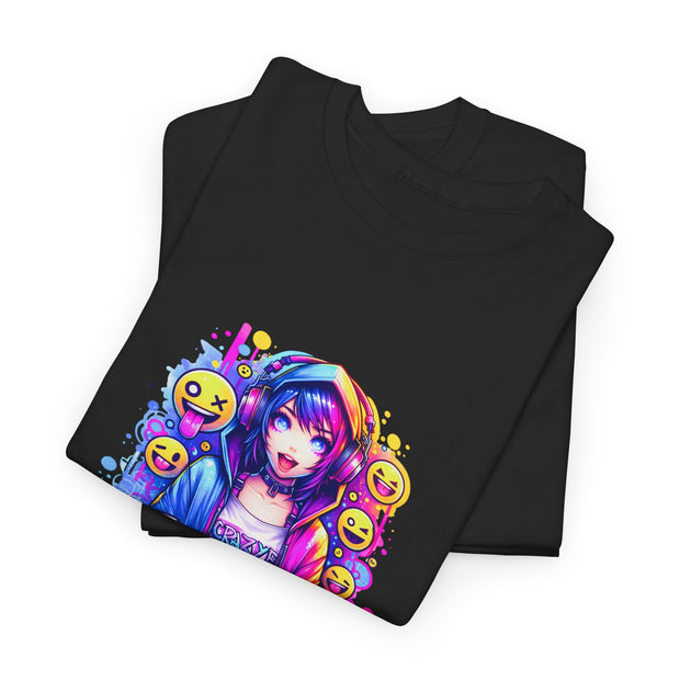 Graffiti Anime Girls Unisex Heavy Cotton Tee