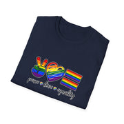 Peace Love and Equality Unisex Softstyle T-Shirt