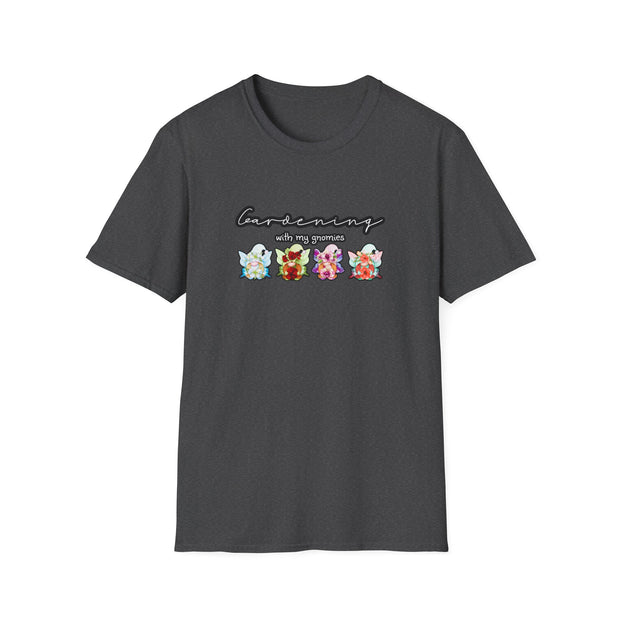 Gardening with my Gnomies Unisex Softstyle T-Shirt