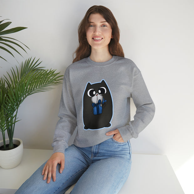 Christmas cat Unisex Heavy Blend™ Crewneck Sweatshirt