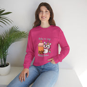 Unicorn Boba Unisex Heavy Blend™ Crewneck Sweatshirt