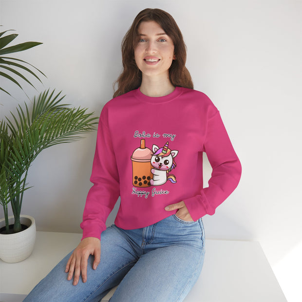Unicorn Boba Unisex Heavy Blend™ Crewneck Sweatshirt