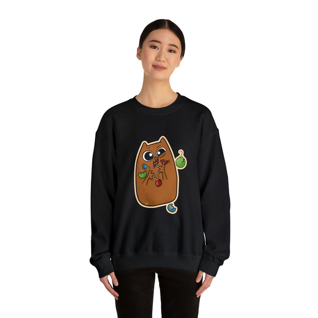 Christmas cat Unisex Heavy Blend™ Crewneck Sweatshirt