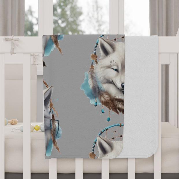 Baby wolf Toddler Blanket