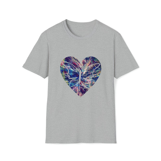 Heart Butterfly Unisex Softstyle T-Shirt