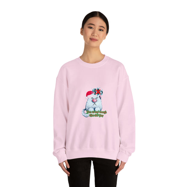 Christmas cat Unisex Heavy Blend™ Crewneck Sweatshirt