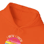 I Know I Throw Like A Girl Unisex Heavy Blend™ Hooded Sweatshirt
