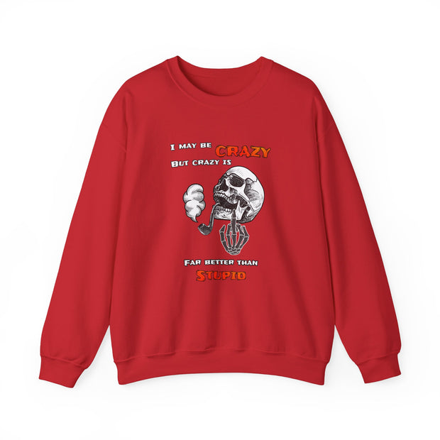 Crazy Skull Unisex Heavy Blend™ Crewneck Sweatshirt