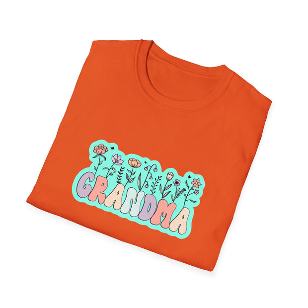 Grandma Flowers Unisex Softstyle T-Shirt