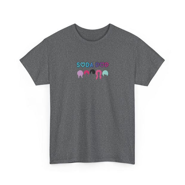 Colorful Soda Pop Unisex Heavy Cotton Tee | Fun Graphic Tee for All Occasions, Festival Apparel, Casual Wear, Gift Ideas, Summer Style
