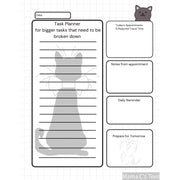 Digital Download Cat ADHD Planner & Journal