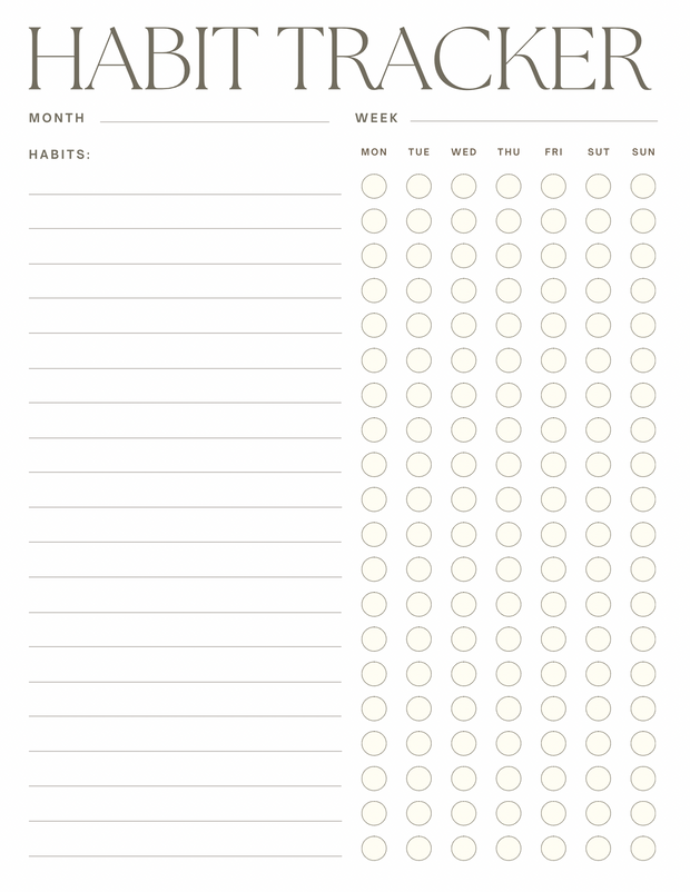 Digital download 20 page University Student Planner