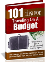 Digital download E-book 101 Tips for traveling on a budget