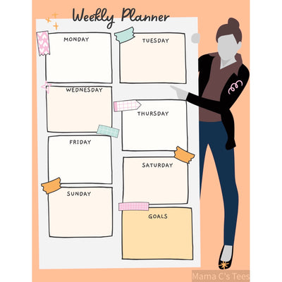 Digital download printable Weekly Planner