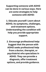 Ways to help support those  with ADHD