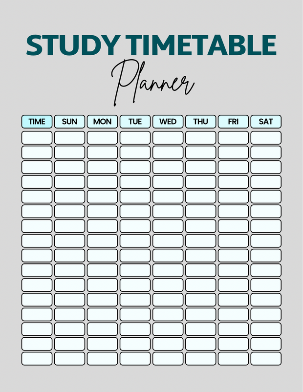 Digital download 20 page University Student Planner