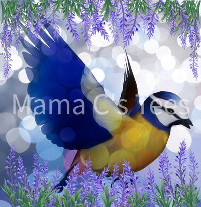 Yellow/Blue Bird Designs-Mama C’s Tees & Designs