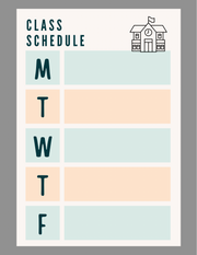 Digital download 20 page University Student Planner
