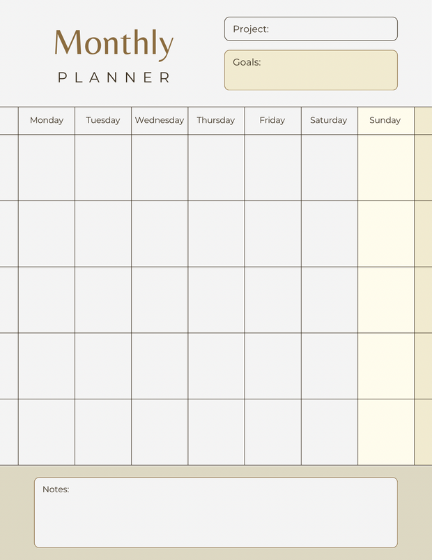 Digital download 20 page University Student Planner