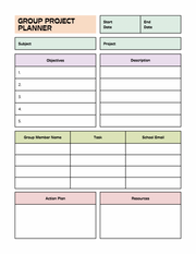Digital download 20 page University Student Planner