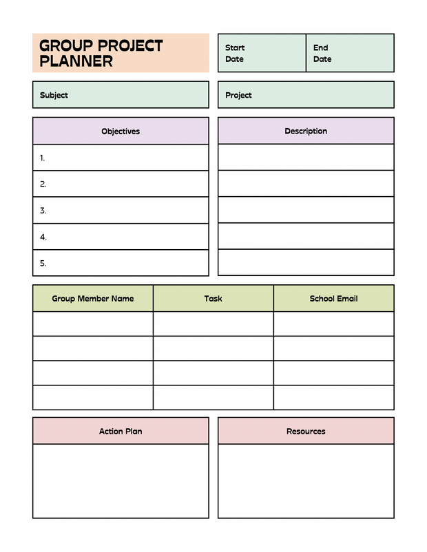Digital download 20 page University Student Planner
