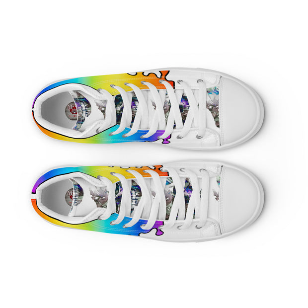 Men’s high top canvas shoes-Mama C’s Tees & Designs