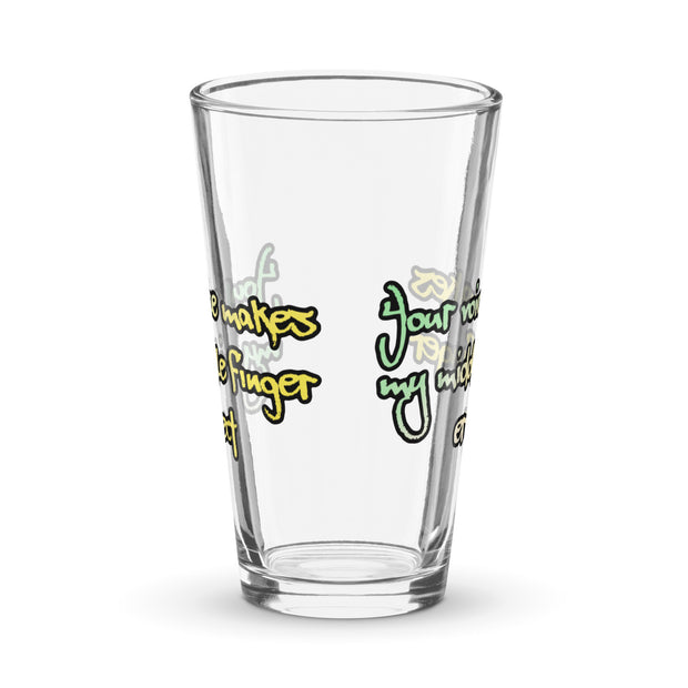 Shaker pint glass