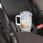 Travel mug with a handle