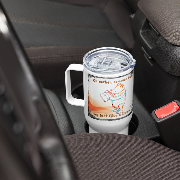 Travel mug with a handle