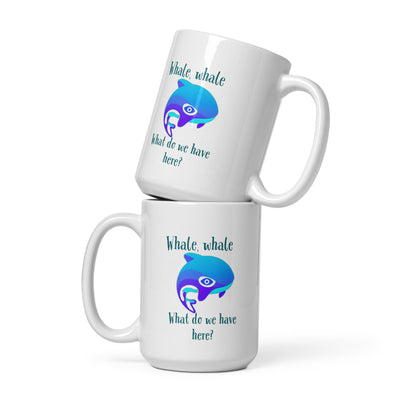 White glossy mug