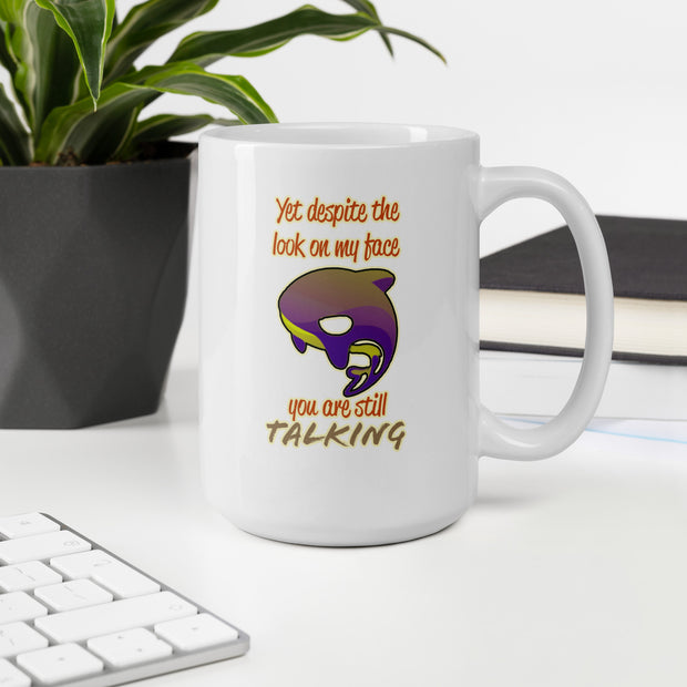 White glossy mug-Mama C’s Tees & Designs