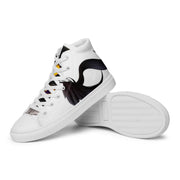 Women’s high top canvas shoes - black Cat
